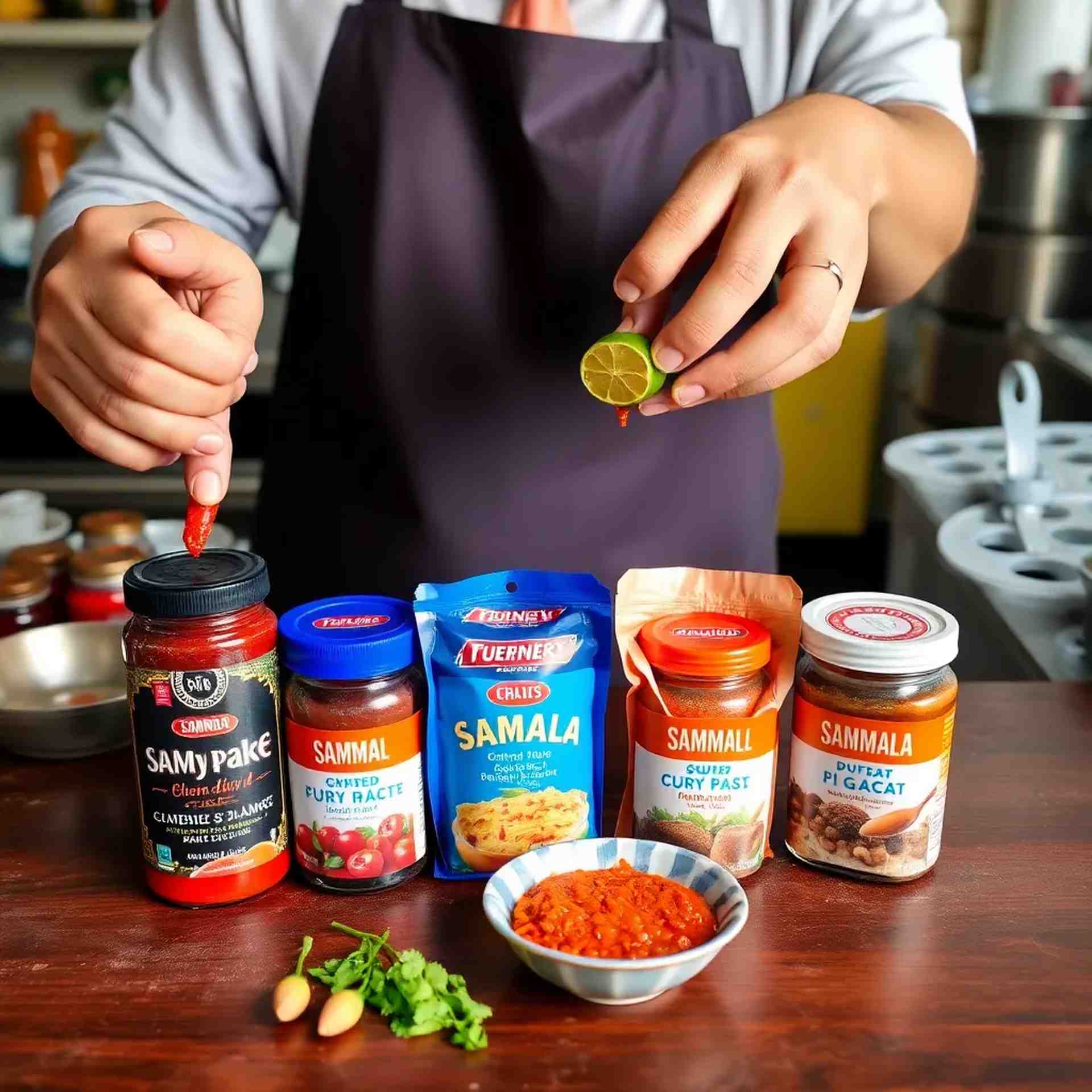 Curry paste packaging